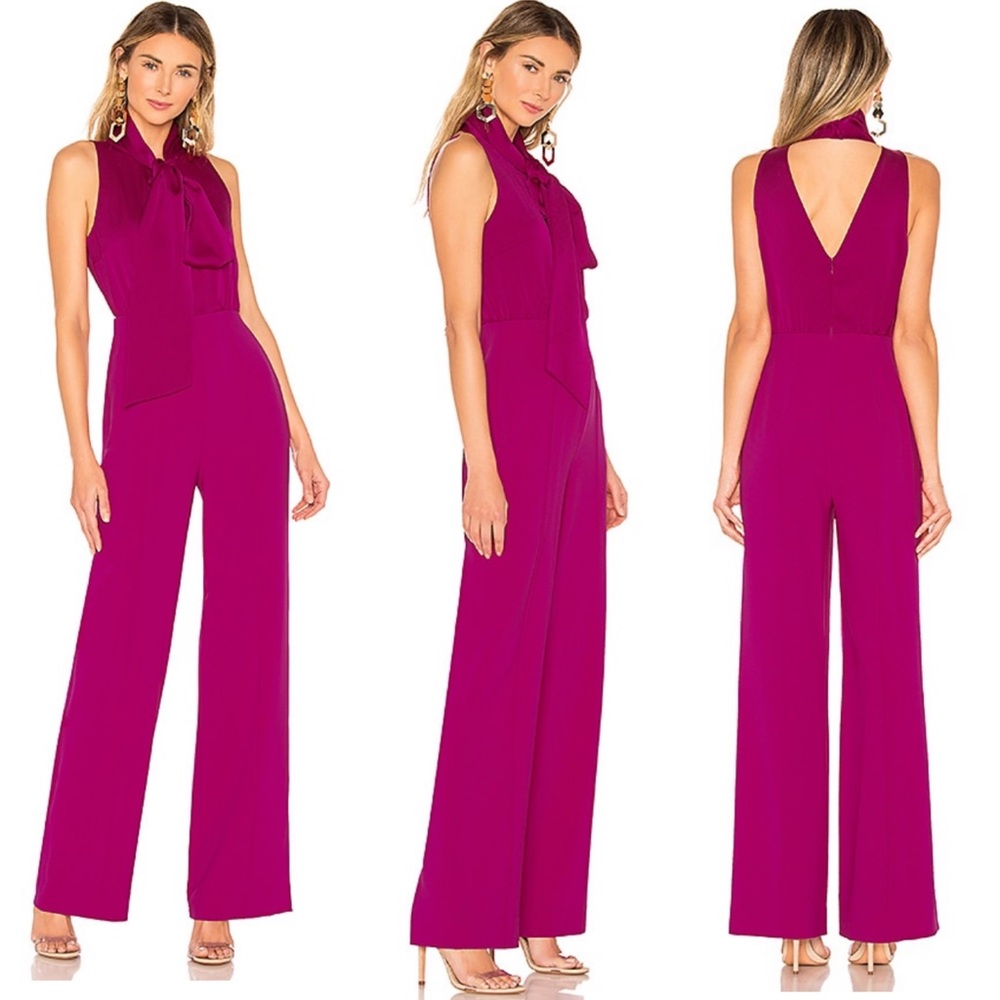 DVF Virginie amaranth DVF jumpsuit - Picture 1 of 9